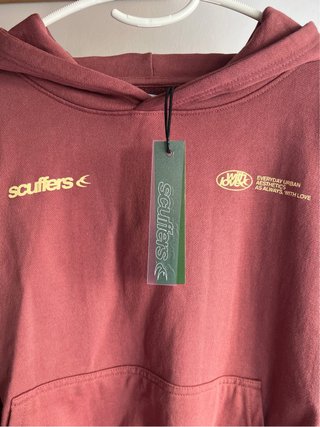 Scuffers Sudadera Original Burdeos Talla S Nueva