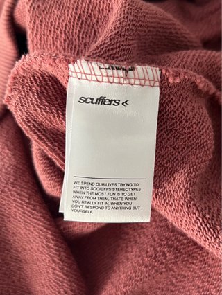 Scuffers Sudadera Original Burdeos Talla S Nueva