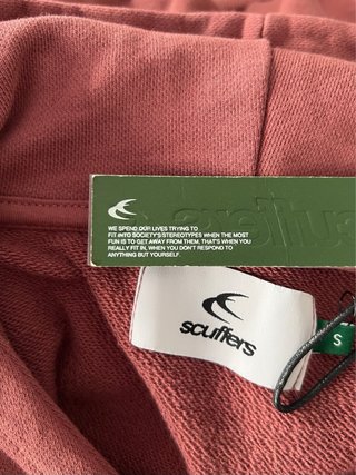 Scuffers Sudadera Original Burdeos Talla S Nueva