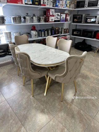 Mesa turca + 6 sillas nuevas 549€
