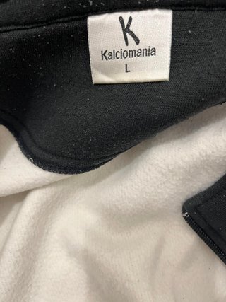Felpa Kalciomania Juventus Taglia L Bianco/Nero