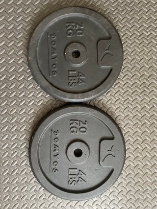 2 Discos Hierro Domyos 20kg