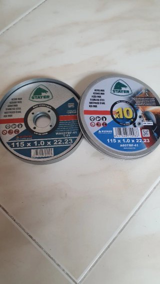 Discos (6) nuevos de corte Stayer 115x1.0x22.23