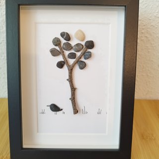 Cuadro Guijarros Mar Artesanal 15x20 IKEA