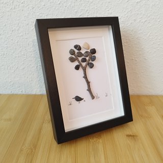 Cuadro Guijarros Mar Artesanal 15x20 IKEA