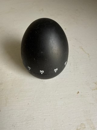 Temporizador de cocina huevo negro