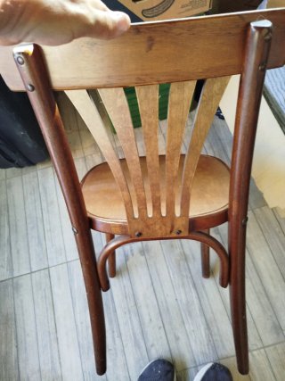 5 Sedie Thonet in Legno Marrone