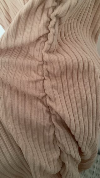 Vestido SHEIN beige tirantes fruncido