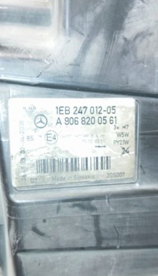 Mercedes 46041 faro izquierdo a9068200561 sprinter