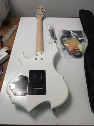 Guitarra Eléctrica Blanca