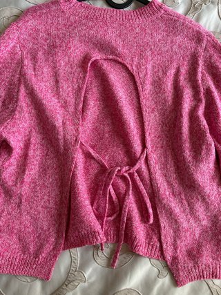 Jersey rosa espalda abierta