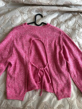 Jersey rosa espalda abierta