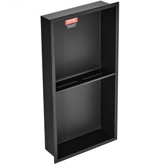 Nicho de Ducha Sin Azulejos de 33.02 x 63.5 cm de Acero Inoxidable 304, Nicho Recesado de Pared con Estantes Dobles, Nicho Moderno Sellado, Resistente al Agua y a la Oxidación para Almacenamiento ...