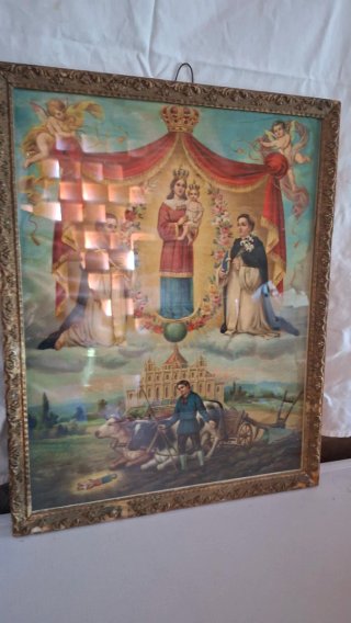 Stampa oleografica Madonna con Bambino