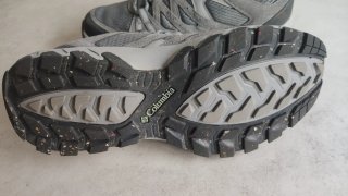 Zapatillas senderismo grises y turquesa