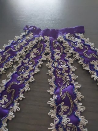 Lazo Fallera Morado Hecho a Mano