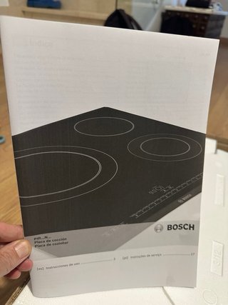 Placa Inducción Bosch Serie 8 (averiada zona dcha)