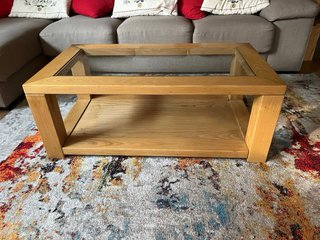 Mesa centro madera de pino