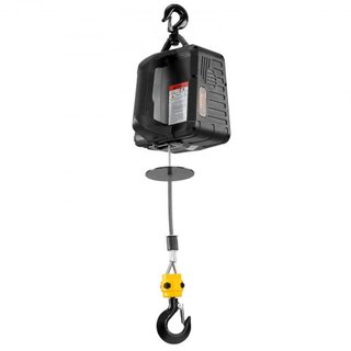2-en-1 Polipasto Eléctrico Portátil Winch de Potencia 499 kg Control Remoto Inalámbrico