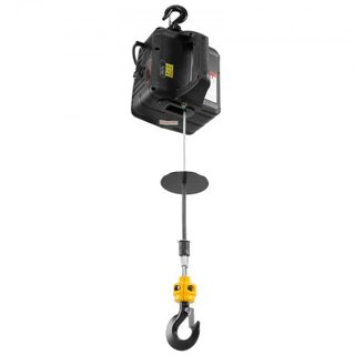 2-en-1 Polipasto Eléctrico Portátil Winch de Potencia 499 kg Control Remoto Inalámbrico