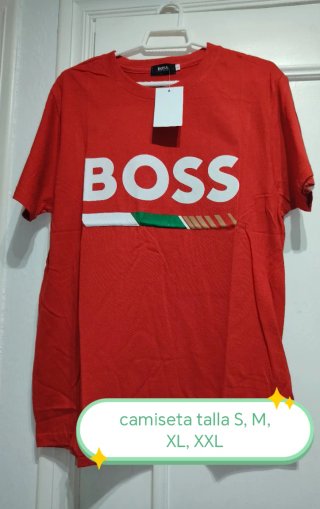 Camiseta BOSS Roja tengo varias tallas S,M,XL,XXL