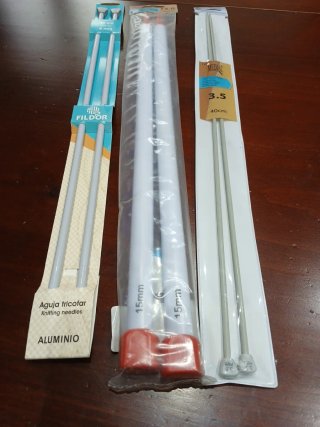 Agujas de tejer Fildor y Mediac