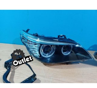 EV FAROS XENON BMW E60 E61 03-04 OJOS ANGEL CCFL D2S FONDO N