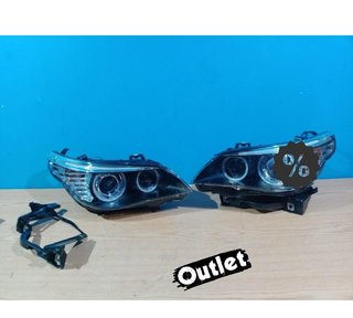 EV FAROS XENON BMW E60 E61 03-04 OJOS ANGEL CCFL D2S FONDO N