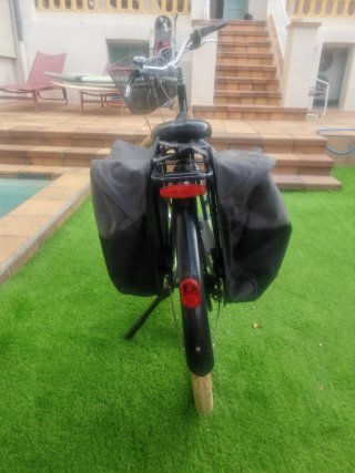 Bicicleta urbana mujer bolsa incluido