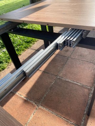 Mesa Comedor Extensible Madera y Metal