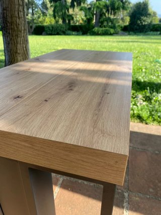 Mesa Comedor Extensible Madera y Metal