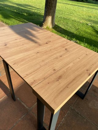 Mesa Comedor Extensible Madera y Metal