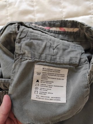 Pantaloni Burberry Verde Oliva
