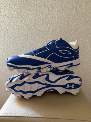 Zapatillas Béisbol Under Armour Azul/Blanco