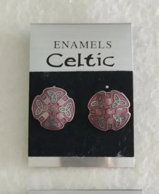 Conjunto Plata Esmaltada Celta