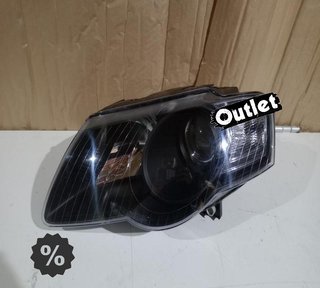 EV FARO IZQ PARA VOLKSWAGEN VW PASSAT 05-10 FONDO NEGRO R017
