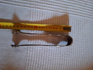 Pinzas de hielo antiguas de plata