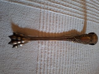 Pinzas de hielo antiguas de plata