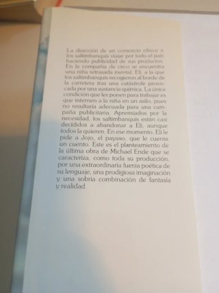 Jojo historia de un saltimbanqui.Michael Ende