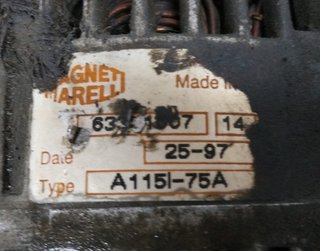 Fiat 430082 a115i75a alternador marea berlina