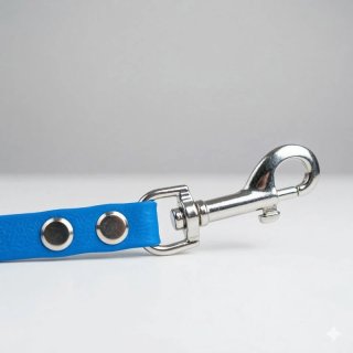 Lunghina cane 5m impermeabile simil Biothane blu