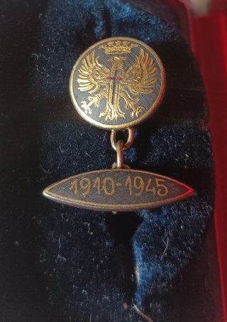 Insignia militar ojal águila de San Juan 1945