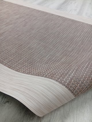 Alfombra 100 x 200s vinilo premium beige y marrón
