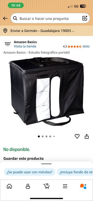 Estudio Fotográfico Portátil Amazon Basics NUEVO
