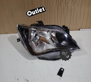 EV FARO DCH PARA SEAT IBIZA 12-17 FONDO OSCURO + CROMO R0169