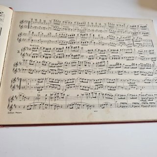 Partitura Antigua Schubert Marchas Piano 4 Manos