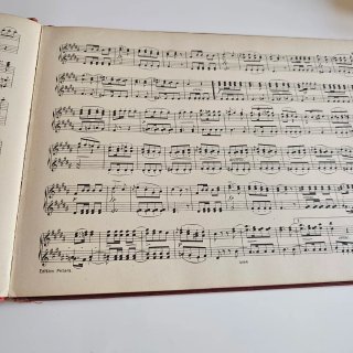 Partitura Antigua Schubert Marchas Piano 4 Manos
