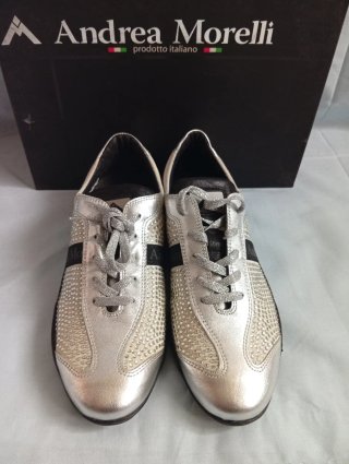 Andrea Morelli Scarpe Donna Oro/Argento