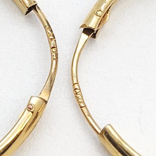 Pendientes Aro Oro 18k 21x2mm 0.55g