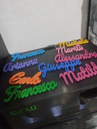 Segnaposto personalizzati in pla
